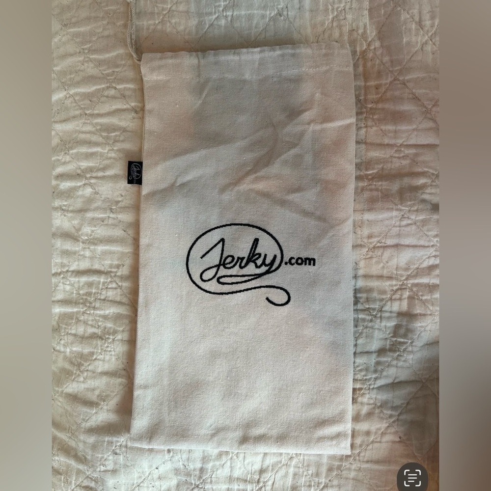 Jerky.com Canvas Bag- Drawstring tie- NEW!